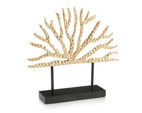 Gold Coral Sculpture