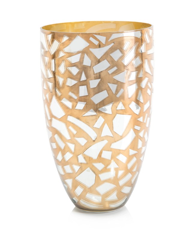 Confetti Gold & Mercury Vase