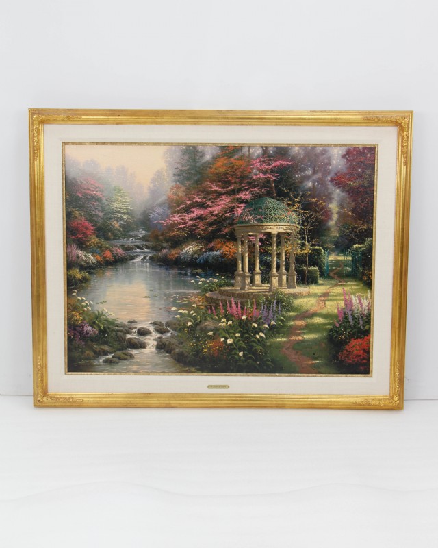 Thomas Kinkade Lithograph The Garden Of Prayer For Sale In Ct