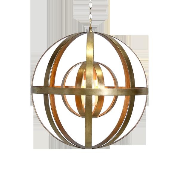 Gold Leaf Chandelier