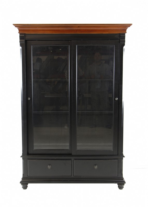 Black Display Cabinet