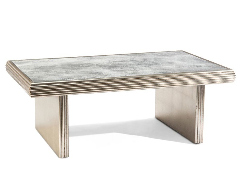 Rivoli Distressed Silver Cocktail Table