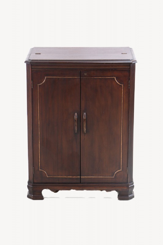 Vintage Flip-Top Liquor Cabinet