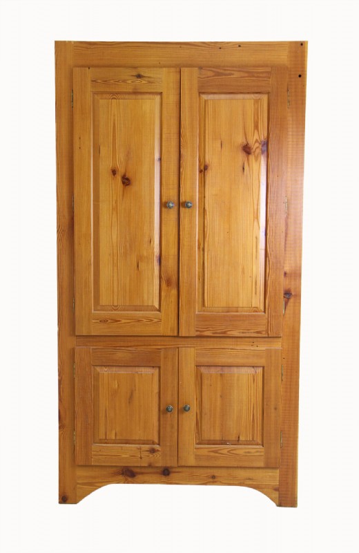 Large Cabinet With Natural Stain