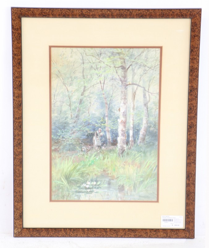 Original Watercolor by F.S.Medairy