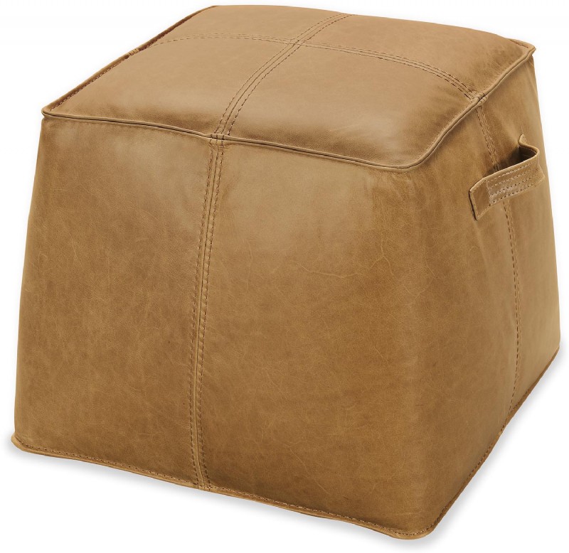 LEATHER OTTOMAN
