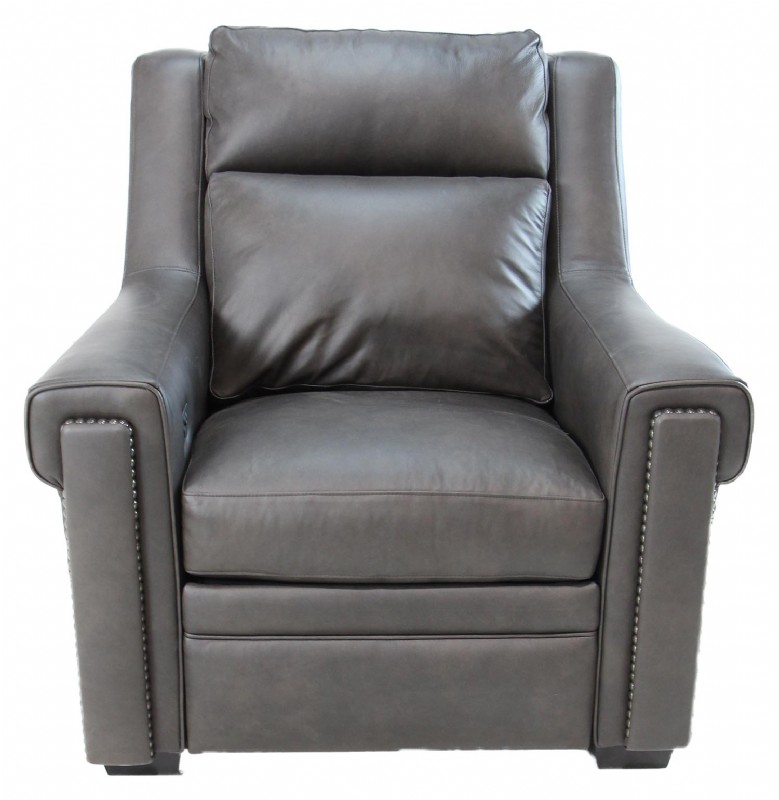 Leather Motion Recliner with Power Headrest