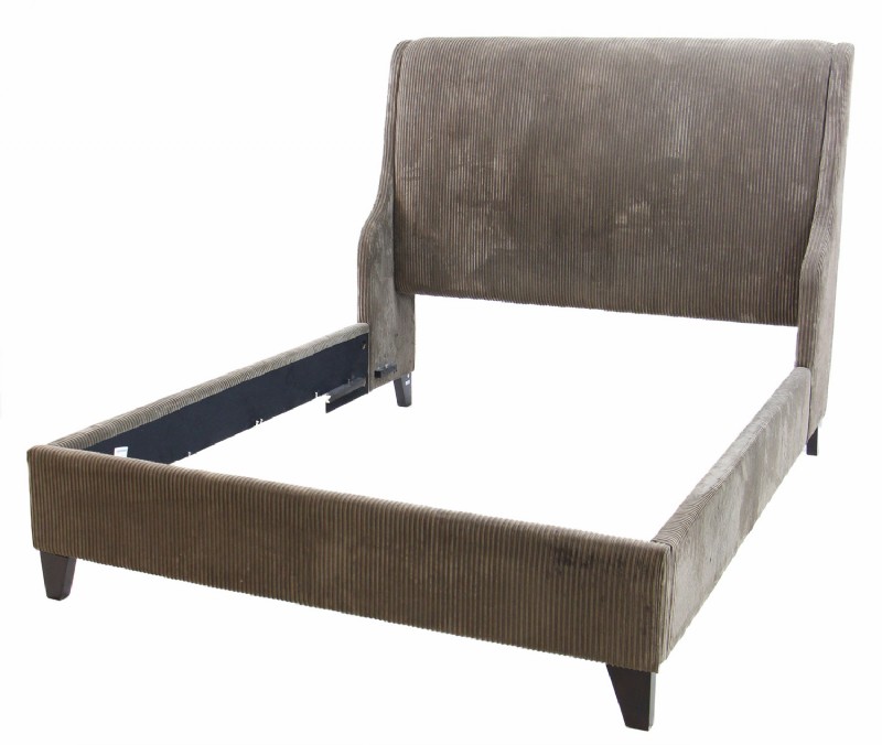 Olive Corduoroy Queen Bed