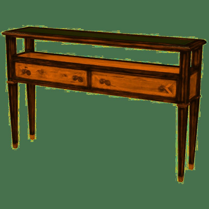 MAHOGANY,OAK, PARAWOOD CONSOLE TABLE