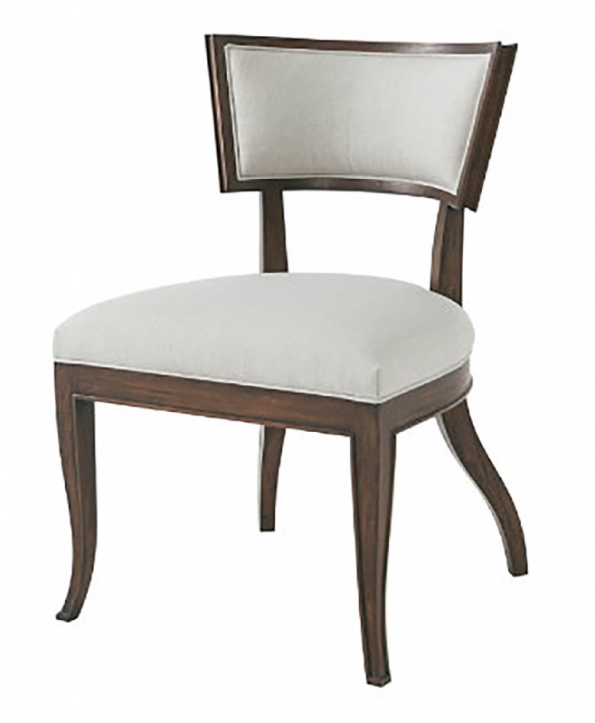 MAHOGANY UPHOLSTERED SIDE CHAIR