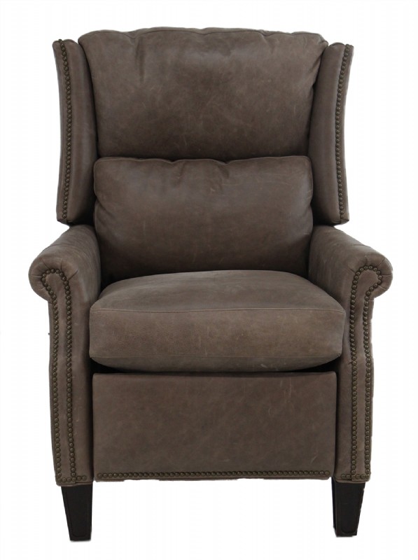 Leather Power Recliner w Battery