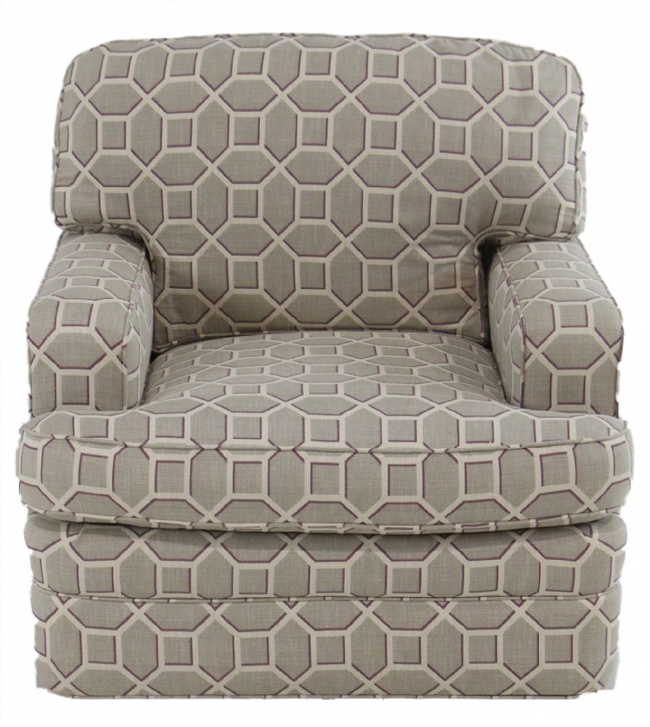 Geometic Pattern Arm Chair