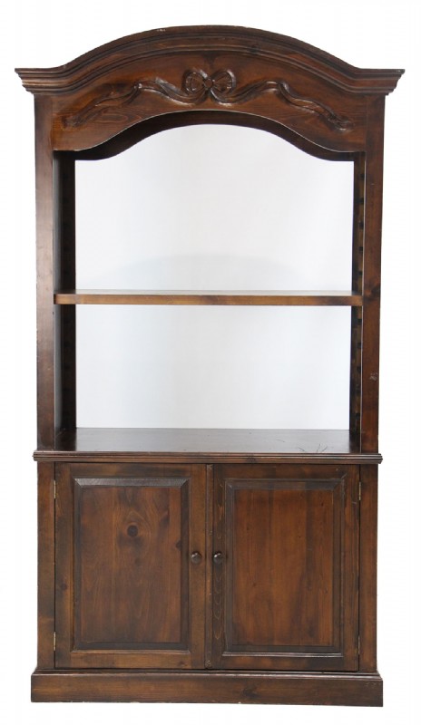 Wooden Barrel Top Storage Unit