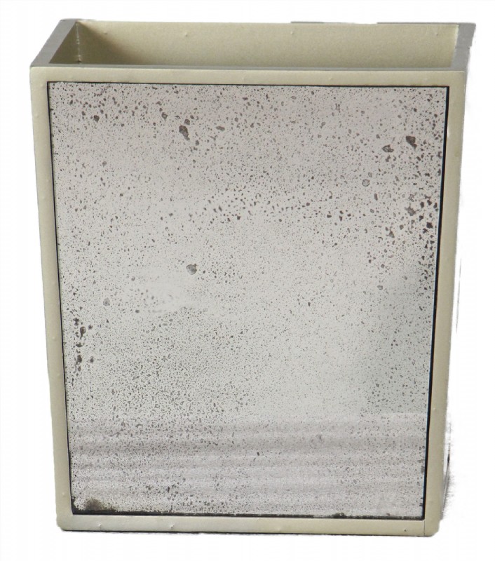 Anitique Mirrored Waste Basket