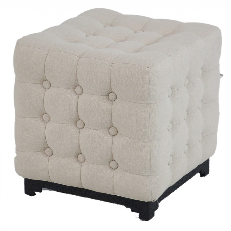 Tufted Sqaure Foot Ottoman