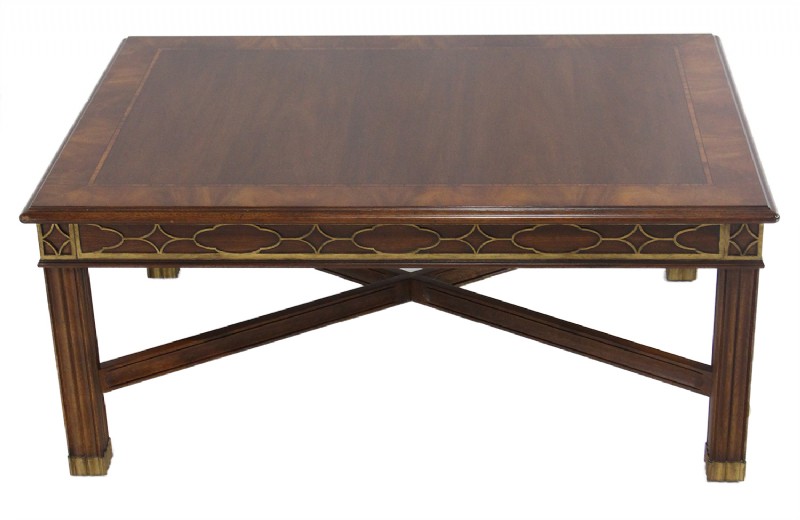 Henkel Harris Mahogany Inlaid Cocktail Table