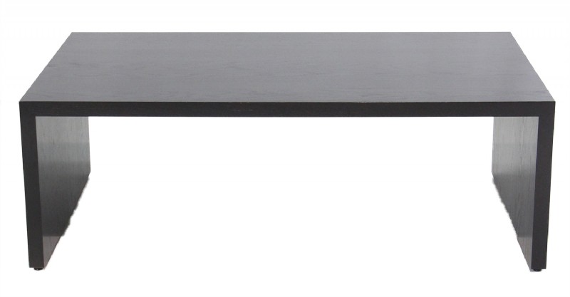 Dark Black Oak Lacquered Cocktail Table