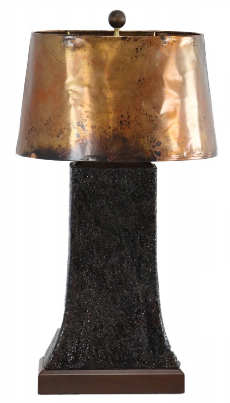 Pebble Ridge Copper ShadeTable Lamp