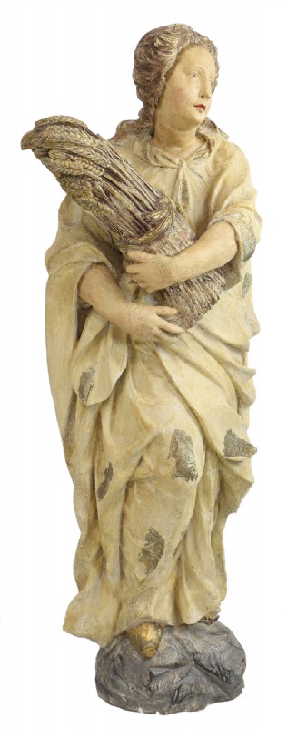 Female with Wheat Statue