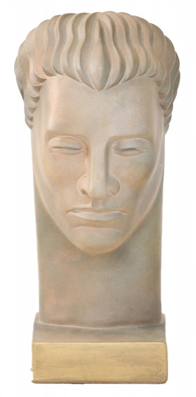 Abstract Sculpted Head on Stand