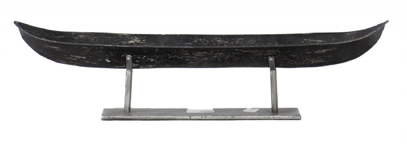 Metal Canoe with Stand