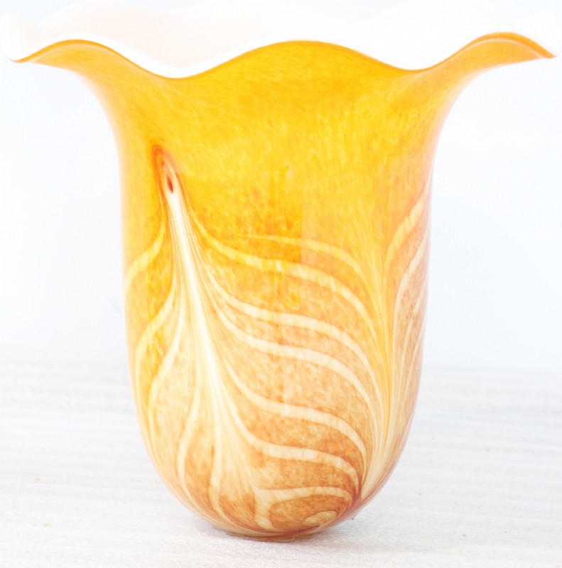 Orange Glass Vase