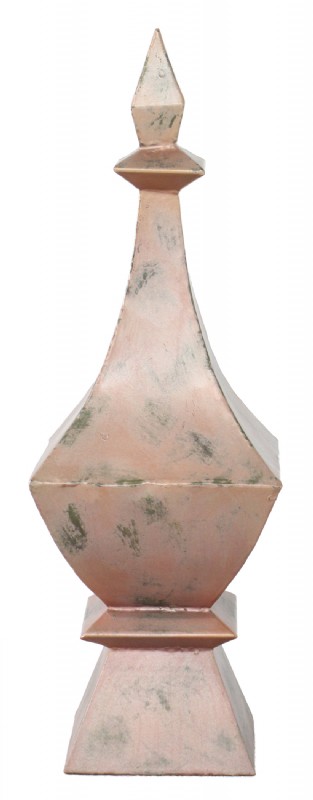 Decorative Rust Gold Metal Finial