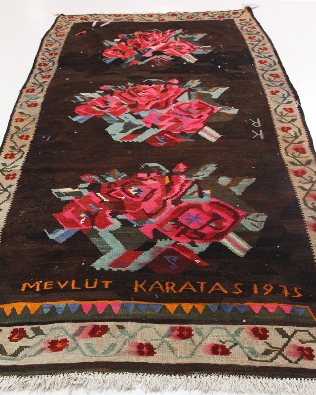 Handmade & Signed Kilim Rug