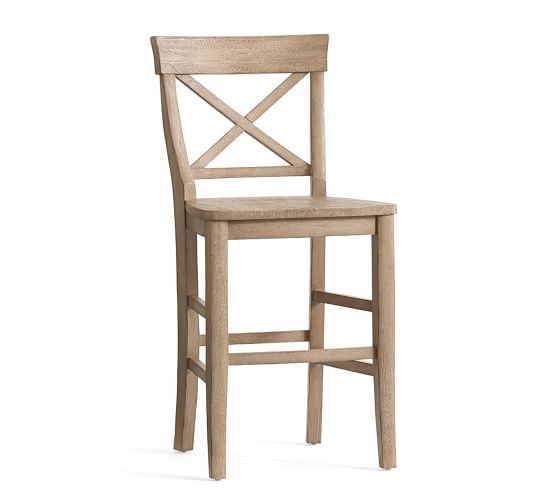 Set of Three Aaron Counter Height Stool-Driftwood