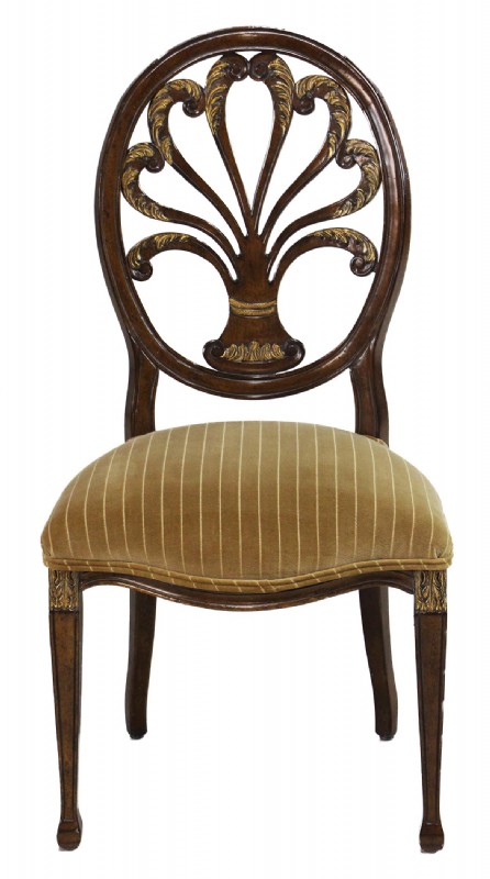 Painted Spider Back Regency Style Side Chair