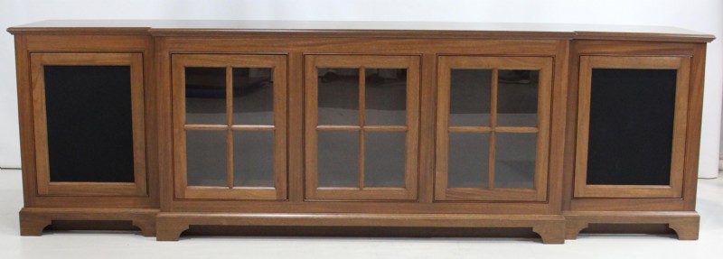 Custom Mahogany Media Cabinet