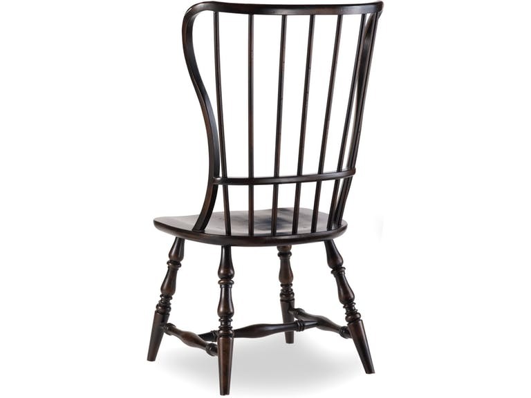 Ebony Spindle Side Chair