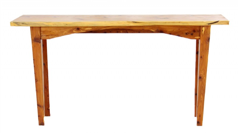 Live Edge Wooden Console Table