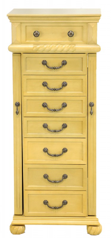 Yellow Painted Jewelry Cabinet For Sale In Ct Middlebury