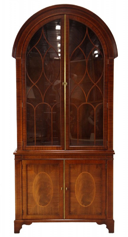 Baker Knapp & Tubbs Barrel Top Display Cabinet