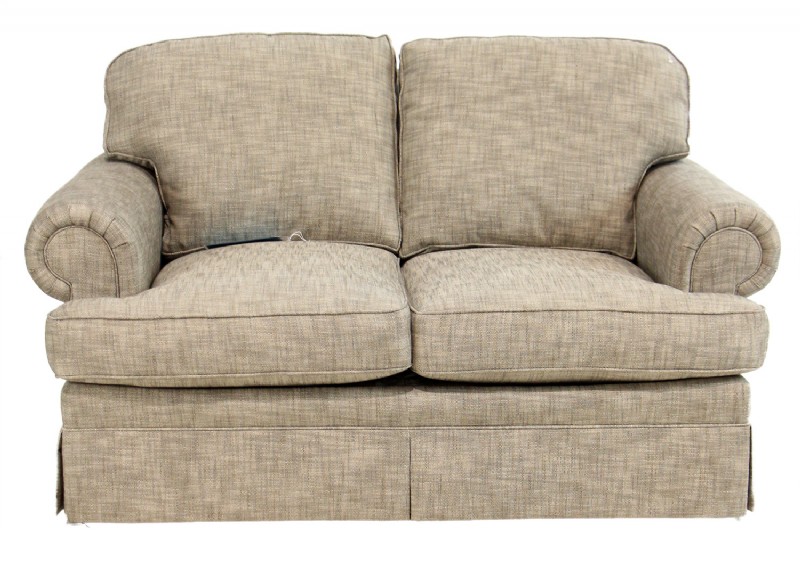 Upholstered Loveseat with Skirt