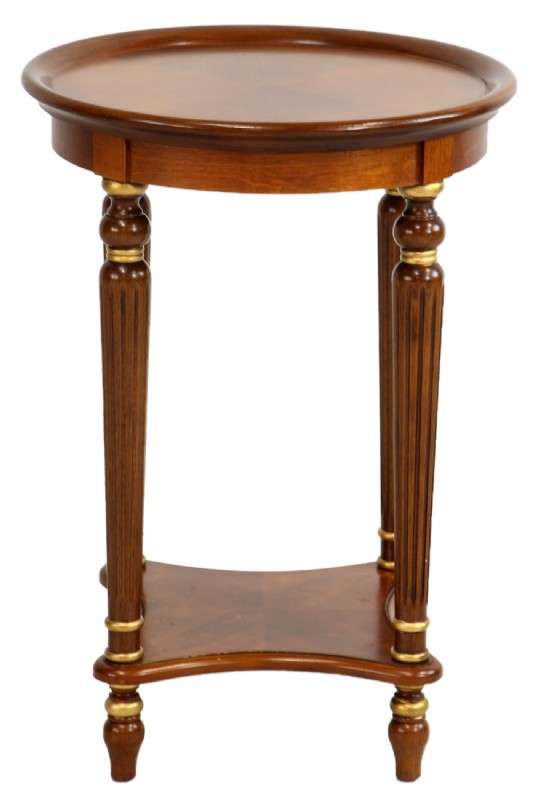 Round Wooden End Table