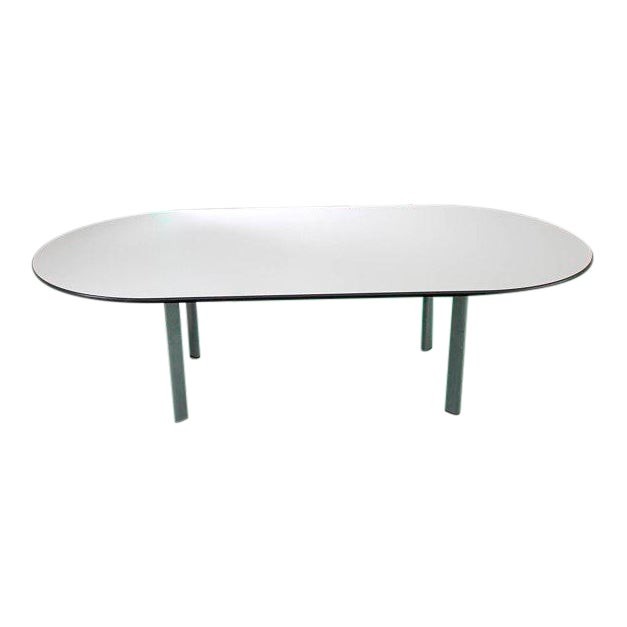 Oval Joseph Urso Desk with Chrome Base