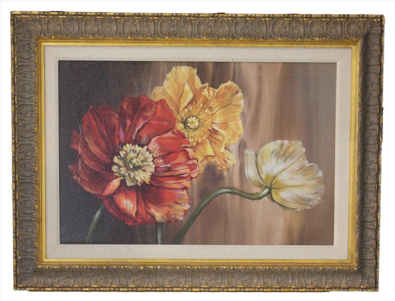 Flowers Giclee Print on Board
