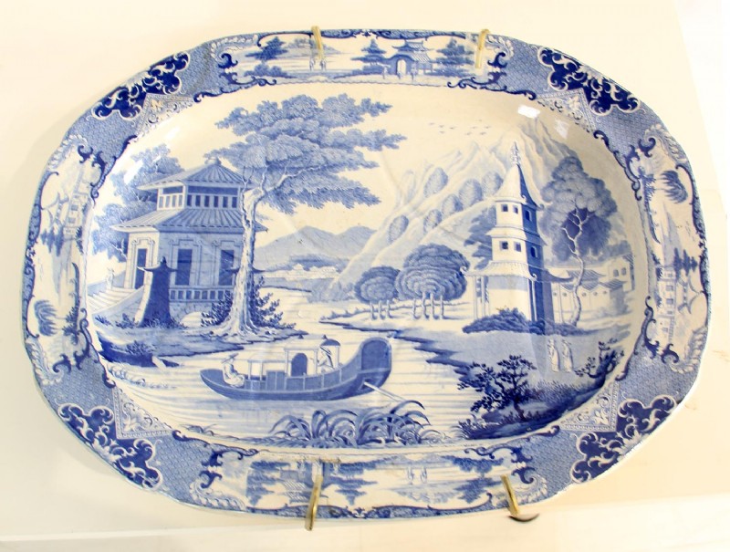 Blue & White Porcelain Tray