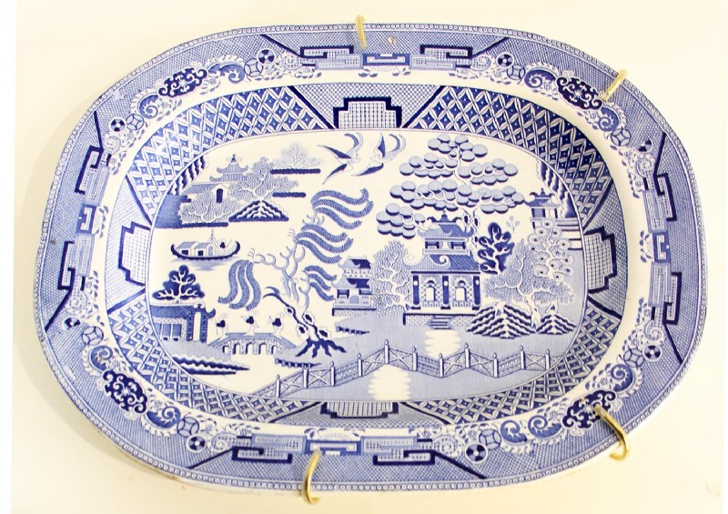 Blue & White Porcelain Tray