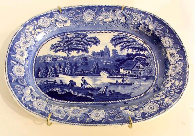 Blue & White Porcelain Tray