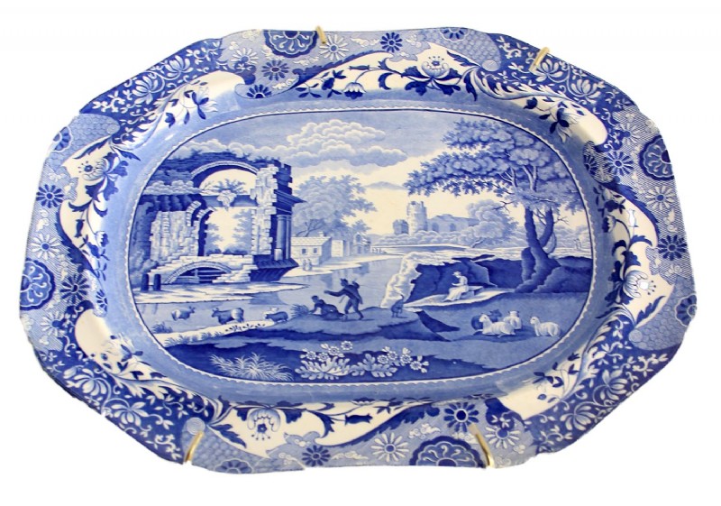 Blue & White Porcelain Tray