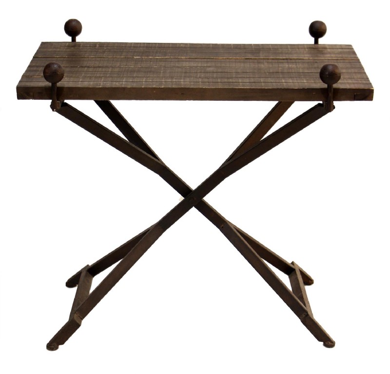 X Base Wooden Table