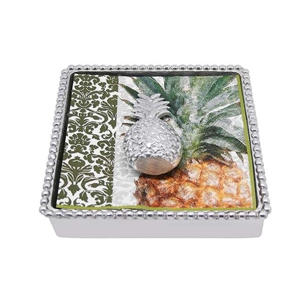 Pineapple (2892) Beaded Napkin Box*