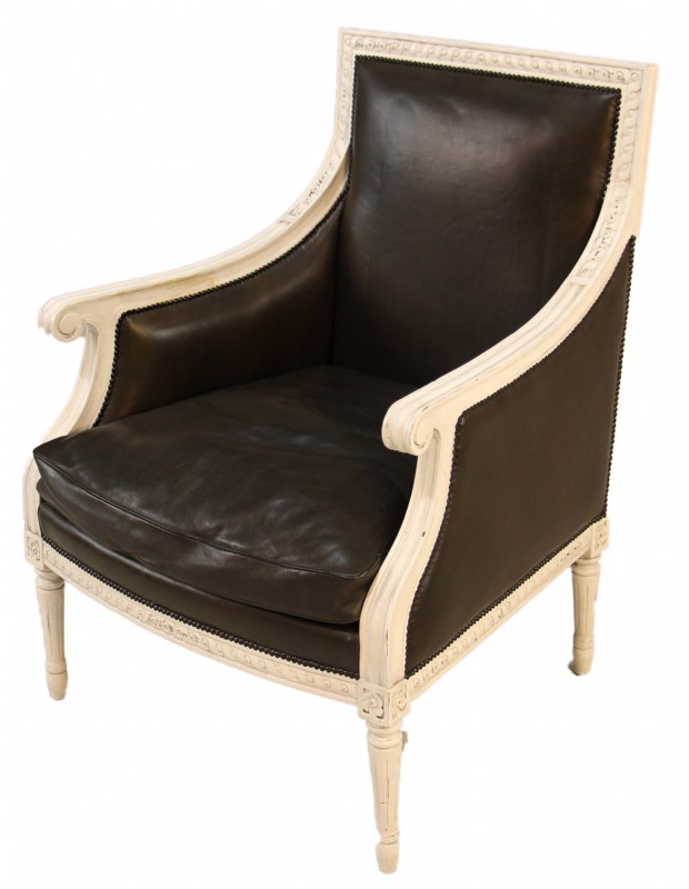 Brown Leather Arm Chair