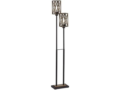 Industrial 2 Light Floor Lamp