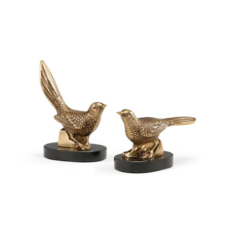 Pair of Plinthed Birds