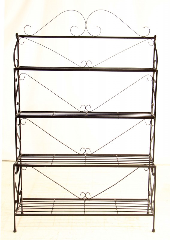 Black Iron Baker's Rack