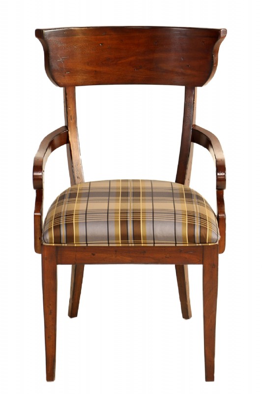 Curved Back Wooden Desk Chair